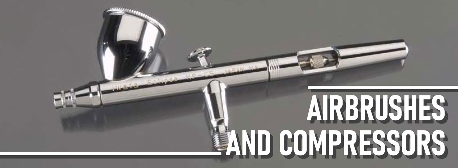 Take your model to the next level with airbrushes and compressors