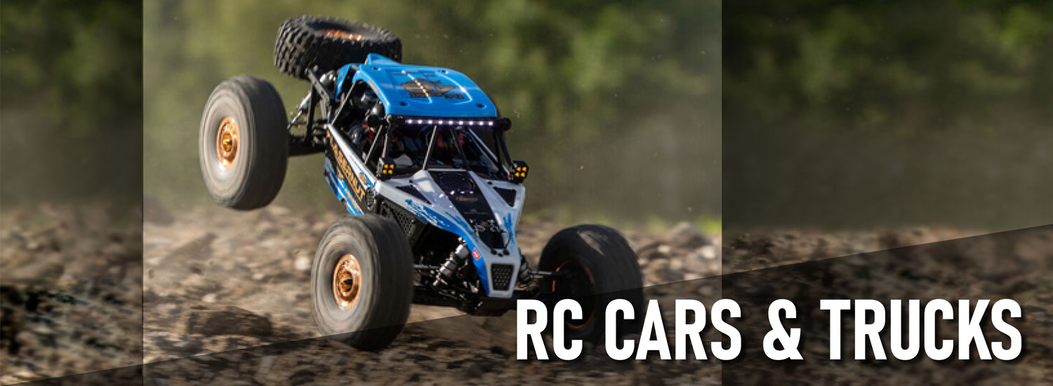 We carry Rc cars & trucks in Traxxas, Axial, Arrma, and many more