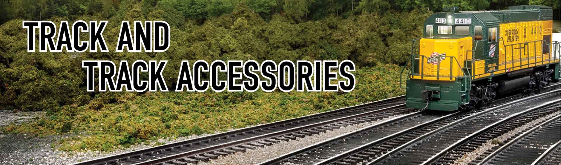 We carry extra track and track accessories to help fix and build your model railroad