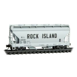 Micro-Trains N Scale 2-Bay Covered Hopper Rock Island #12031 489-9200630