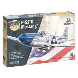 Italeri 1/72 P-51D Mustang USAAF Aces Plastic Model Kit ITA1484