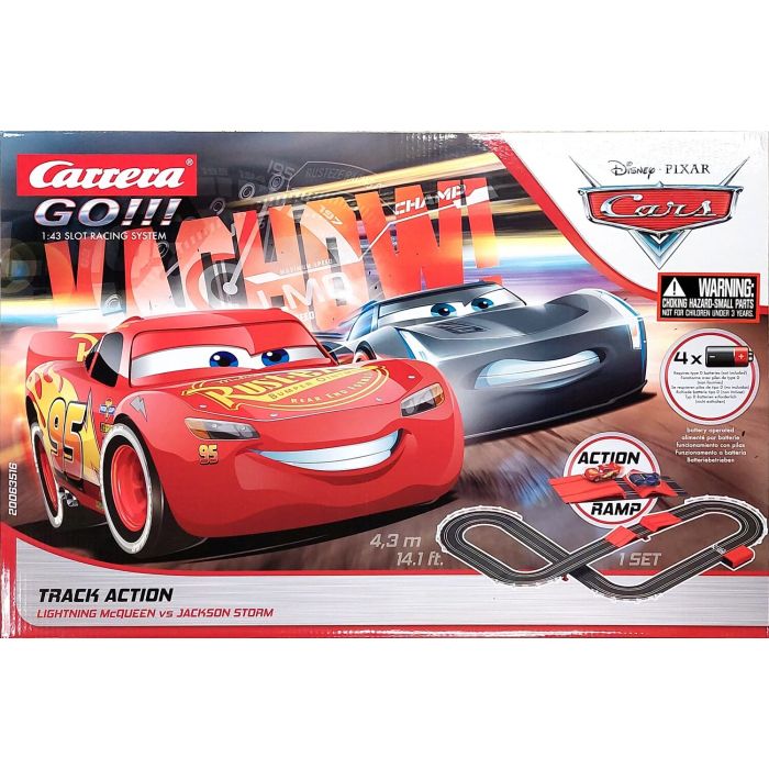 Carrera GO!!! Disney Pixar Car - Track Action Slot Car Set | Mark Twain  Hobby Center