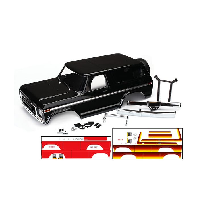 Traxxas TRX 4 Ford Bronco Pro Scale Body Kit Black 8010X Mark Twain Hobby Center