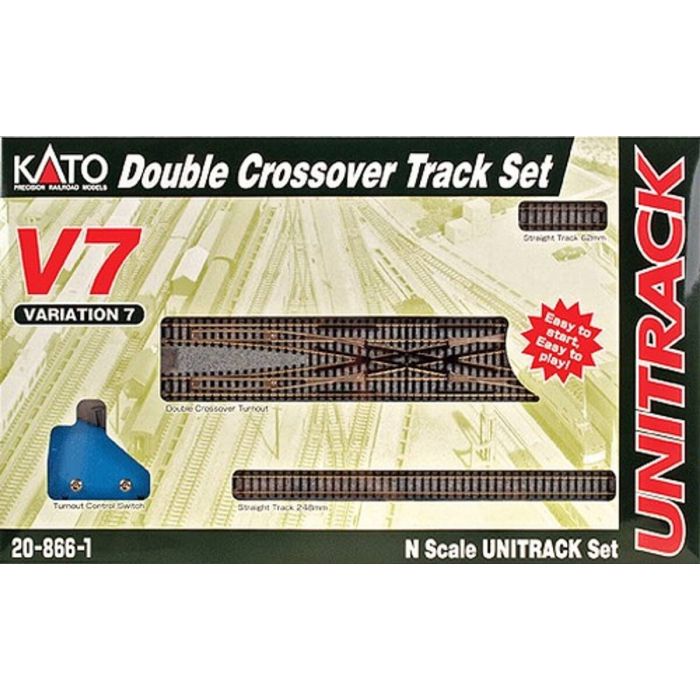 結婚祝い Kato N Scale Unitrack V7 Double Crossover Track Set| Mark 鉄道模型