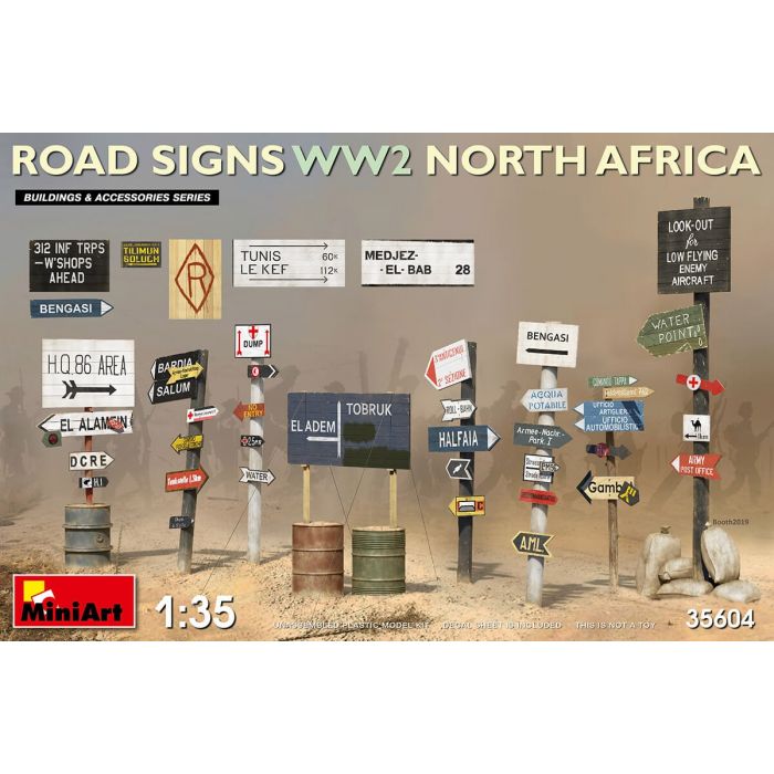 Model Kit 1//35 North Africa Details about  / Miniart 35604 Road Signs From The Second World War