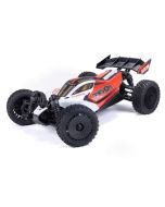 ARRMA Typhon Grom 1/18 Scale Brushed 4x4 Buggy Red ARA2106T2 Three Quarter Front View