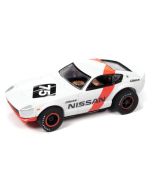 Auto World HO 1973 Datsun 240Z White #75 Electric Slot Car SC391