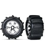 Traxxas 3.8" Mounted Paddle Tires (2)