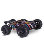 Traxxas Sledge 1/8 4wd Brushless Monster Truck Belted Tires Blue 95096-4 Three Quarter View