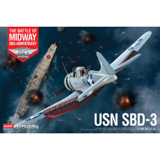 Academy 1:48 Douglas SBD-3 Dauntless Dive Bomber Model Kit ACY12345