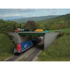 Walthers Cornerstone Modern Steel Highway Overpass with Concrete Sides Kit