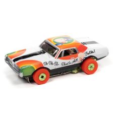 Auto World HO Scale Looney Tunes Porky Pig 1967 Mercury Cougar Slot Car