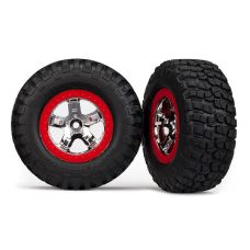 Traxxas BFGoodrich Mud Terrain Tires Red/Chrome Rear Slash 2wd / F/R Slash 4x4 5867