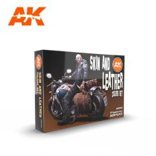 AK Interactive Skin & Leather Set 3rd Gen Paint Set