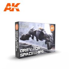 AK Interactive Gray for Spaceship Set 3rd Gen Paint Set
