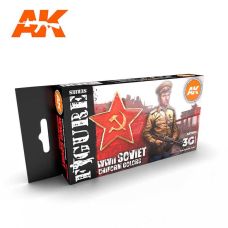 AK Interactive Soviet WWII Uniform Colors 3G Acrylic Paint Set