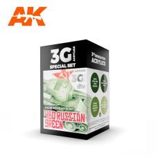 AK Interactive Modulation 4BO Russian Green 3G Acrylic Paint Set