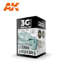 AK Interactive Modulation German Panzer Grey 3G Acrylic Paint Set
