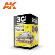 AK Interactive German Standard 37-44 Combo 3G Acrylic Paint Set