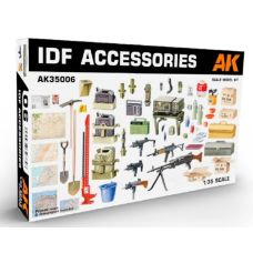 AK Interactive 1/35 IDF Accessories Plastic Model Kit