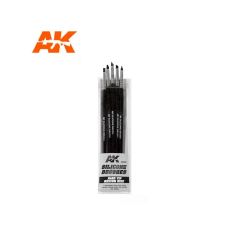 AK Interactive Hard Tip Med Silicone Brushes