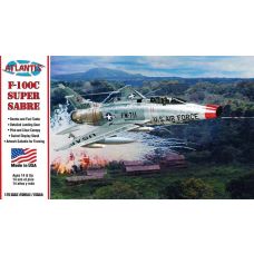 Atlantis 1/70 F-100C Super Sabre Plastic Model Kit