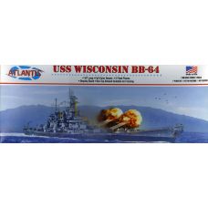 Atlantis Models 1/665 USS Wisconsin BB-64 Battleship Model Kit