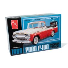 AMT 1/25 1960 Ford F-100 Pickup w/Trailer Plastic Model Kit AMT1407 Front Package