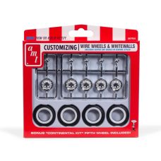 AMT 1/25 KH Wire Wheels & Whitewall Tires Pack AMTPP033