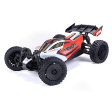 ARRMA Typhon Grom 1/18 Scale Brushed 4x4 Buggy Red ARA2106T2 Three Quarter Front View