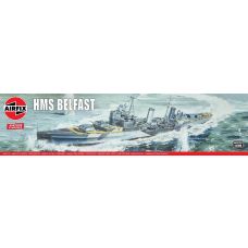 Airfix 1/600 HMS Belfast WWII British Cruiser Vintage Kit ARX04212V