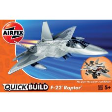 Airfix QUICKBUILD F22 Raptor Snap-Fit Stealth Fighter Kit ARXJ6005