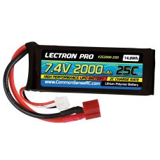 Common Sense Rc 7.4V 2000mAh 25C Lipo Battery w/ EC3