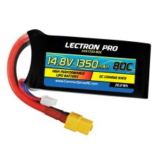 Common Sense RC 14.8V 1350mAh 80C Lipo Battery with XT60 Connector 