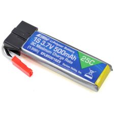 E-flite 1S 3.7V 500mAh (1.9Wh) 25C LiPo Battery