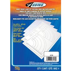 Estes Model Rocket Laser Cut Centering Rings and Paper Adapters