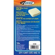 Estes Clay Nose Cone Weight