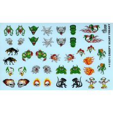 Gofer Racing 1/24-1/25 Creepy Heads/Figures Decal Sheet