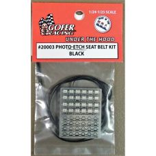 Gofer Racing 1:24-1:25 Photo-Etch Black Seatbelt