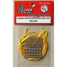 Gofer Racing 1:24-1:25 Photo-Etch Yellow Seatbelt
