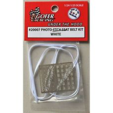 Gofer Racing 1:24-1:25 Photo-Etch White Seatbelt