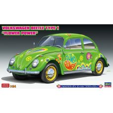 Hasegawa 1/24 VW Beetle Type 1 Flower Power Plastic Model Kit