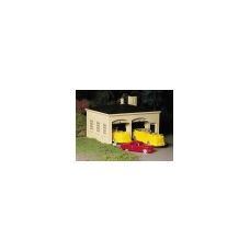 Fire House w/Pumper Truck, Ladder Truck & Fire Chief Car