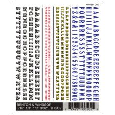 Benton & Windsor Letters Dry Transfer Decals DT502