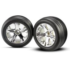 Front Chrome wheels and Alias tires (2)