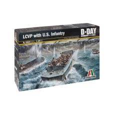 Italeri 1/35 LCVP w/US Infantry Plastic Model Kit