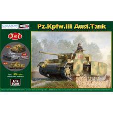 Model Rectifier Corp 1/16 Pz.Kpfw.III Ausf. Tank Plastic Model Kit