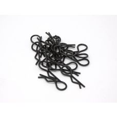 MT Racing Medium Black Body Clips (20)
