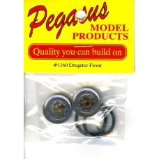 Pegasus 1:24 Dragster Front Rims & Tires