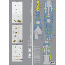 Pontos Model 1:200 USS Missouri Blue Deck Detail Up Parts